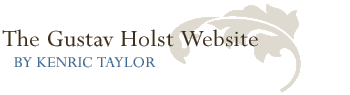 Gustav Holst | About This Website