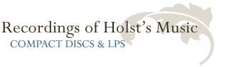 Gustav Holst | Recordings of Holst's Music